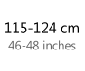 115 - 124 cm   46 - 48 inches