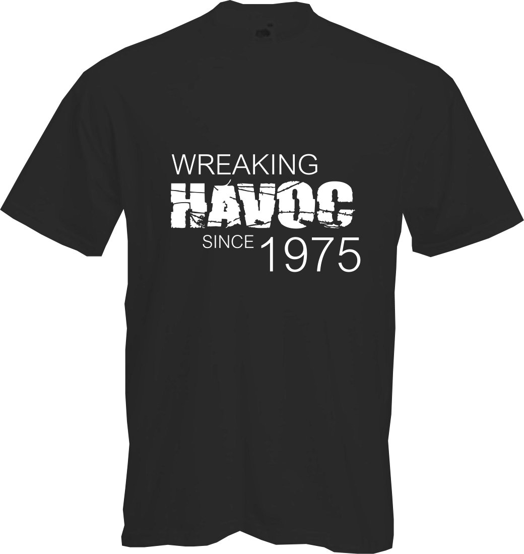 ALTRA WREAKING HAVOC 1974 T shirt 50° COMPLEANNO (2024) Divertimento Regalo NUOVA