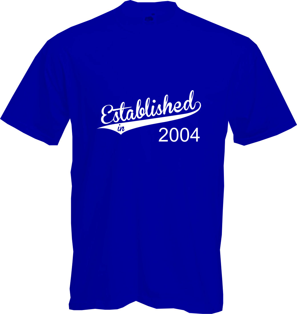 ALTRA FONDATA NEL 2004 T shirt 21° COMPLEANNO (2025) divertente regalo NUOVO