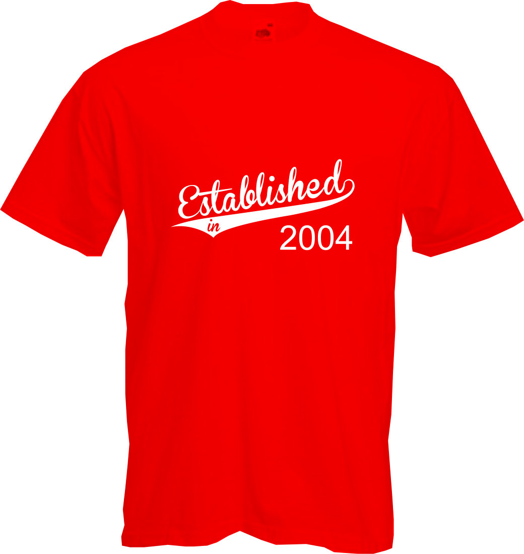 ALTRA FONDATA NEL 2004 T shirt 21° COMPLEANNO (2025) divertente regalo NUOVO