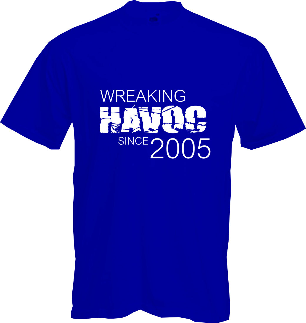 ALTRA WREAKING HAVOC 2004 T shirt 20° COMPLEANNO (2024) divertimento regalo NUOVO