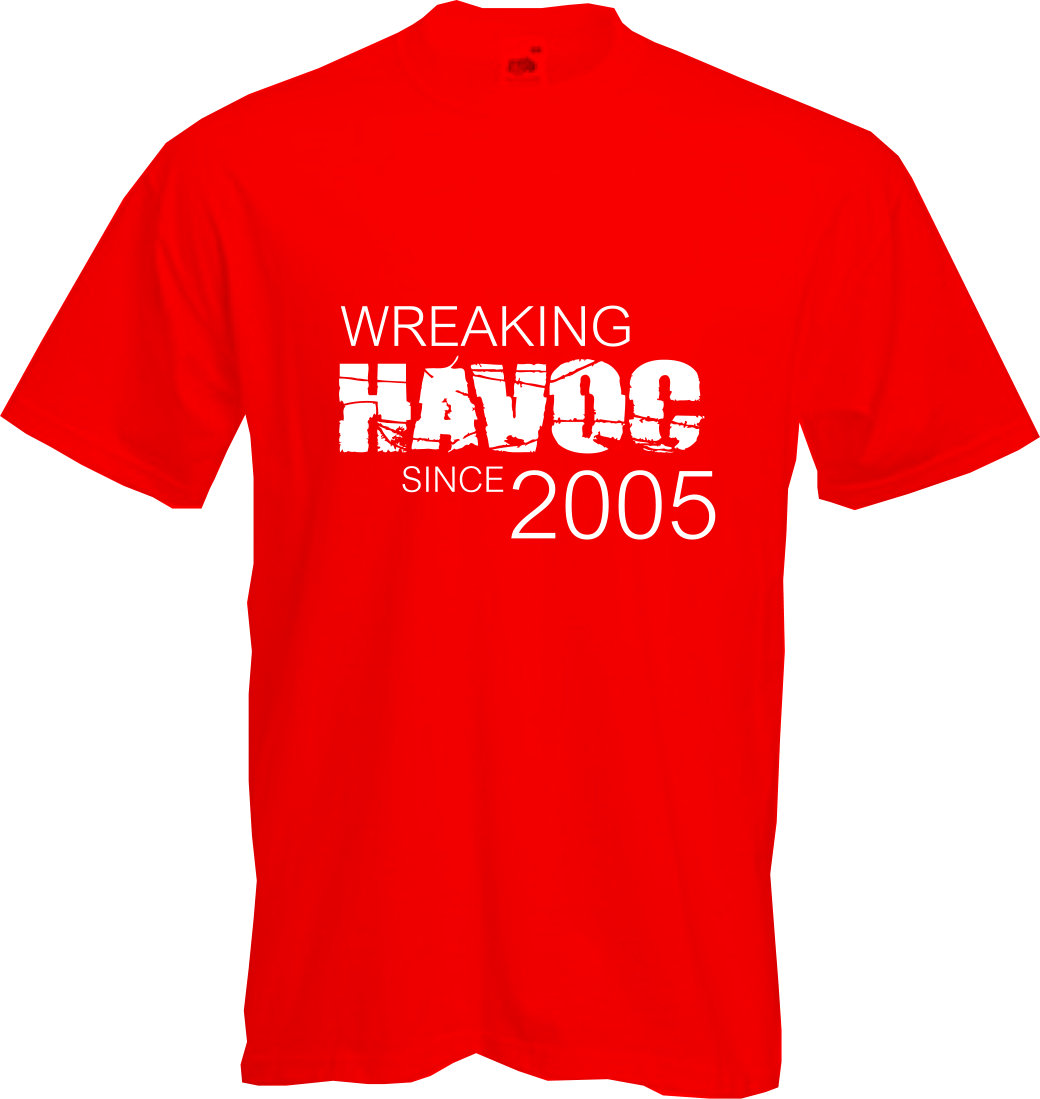 ALTRA WREAKING HAVOC 2004 T shirt 20° COMPLEANNO (2024) divertimento regalo NUOVO