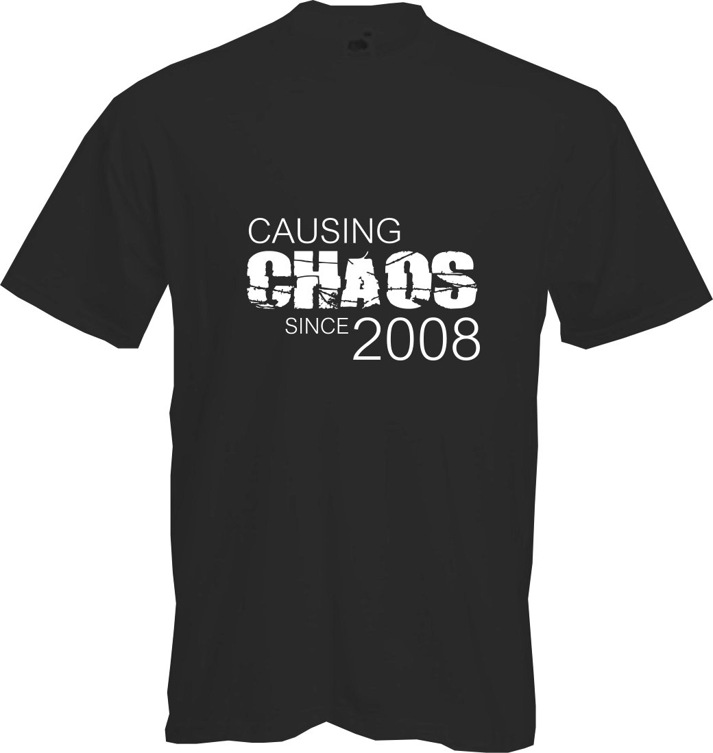 ALTRA CAUSING CHAOS 2006 T Shirt 18° COMPLEANNO (2024) Divertimento Regalo NUOVA