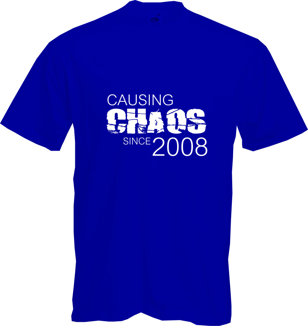ALTRA CAUSING CHAOS 2006 T Shirt 18° COMPLEANNO (2024) Divertimento Regalo NUOVA