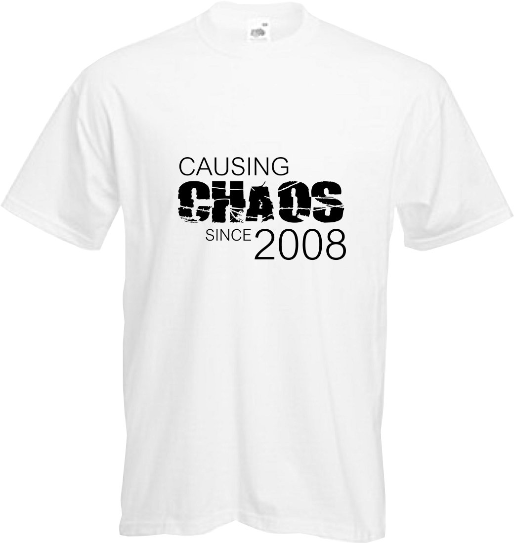 ALTRA CAUSING CHAOS 2006 T Shirt 18° COMPLEANNO (2024) Divertimento Regalo NUOVA