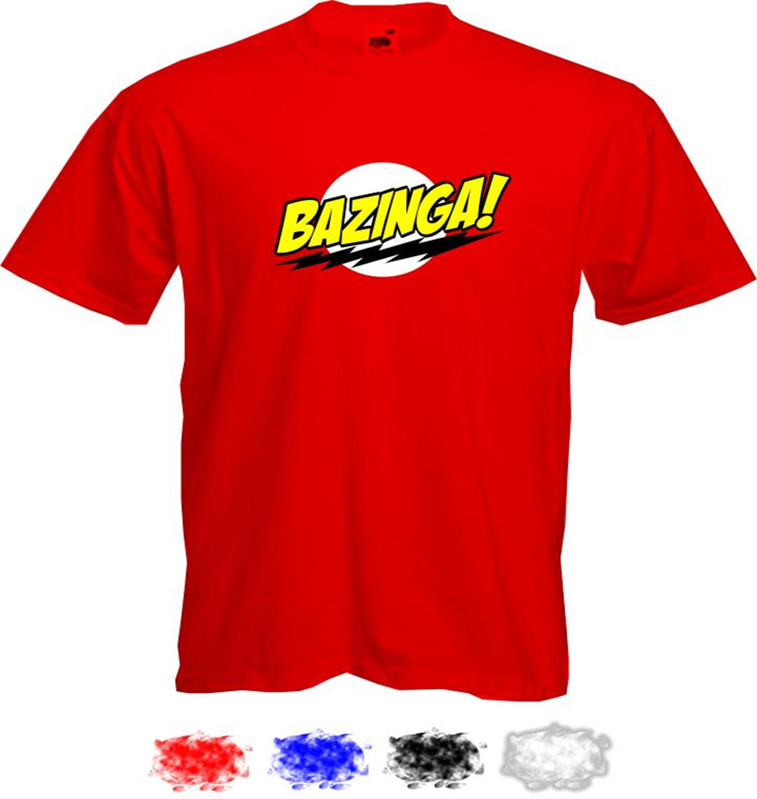 Bazinga - Flash Style - Big Bang Theory - Sheldon Cooper - Quality T-shirt