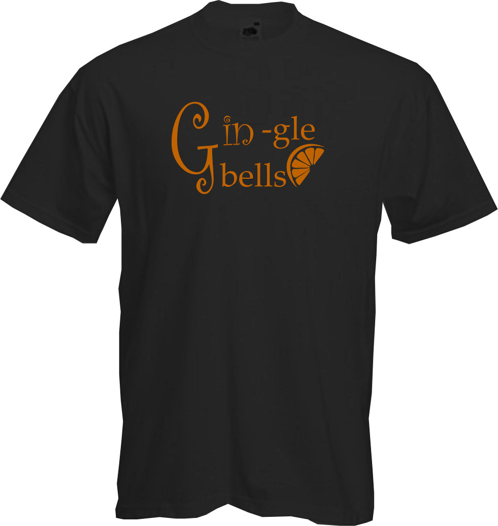 ALTRA GINGLE BELLS T Shirt Xmas Christmas party new year office gin