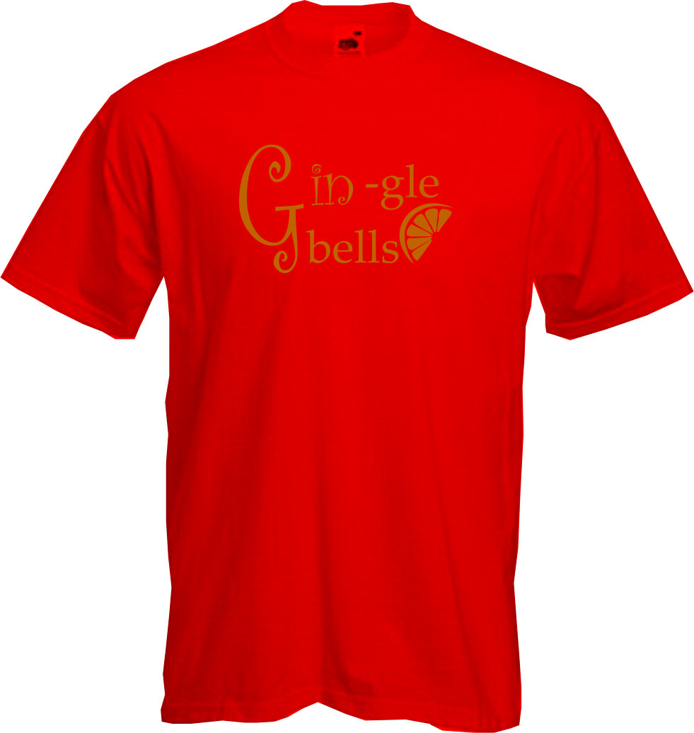 ALTRA GINGLE BELLS T Shirt Xmas Christmas party new year office gin