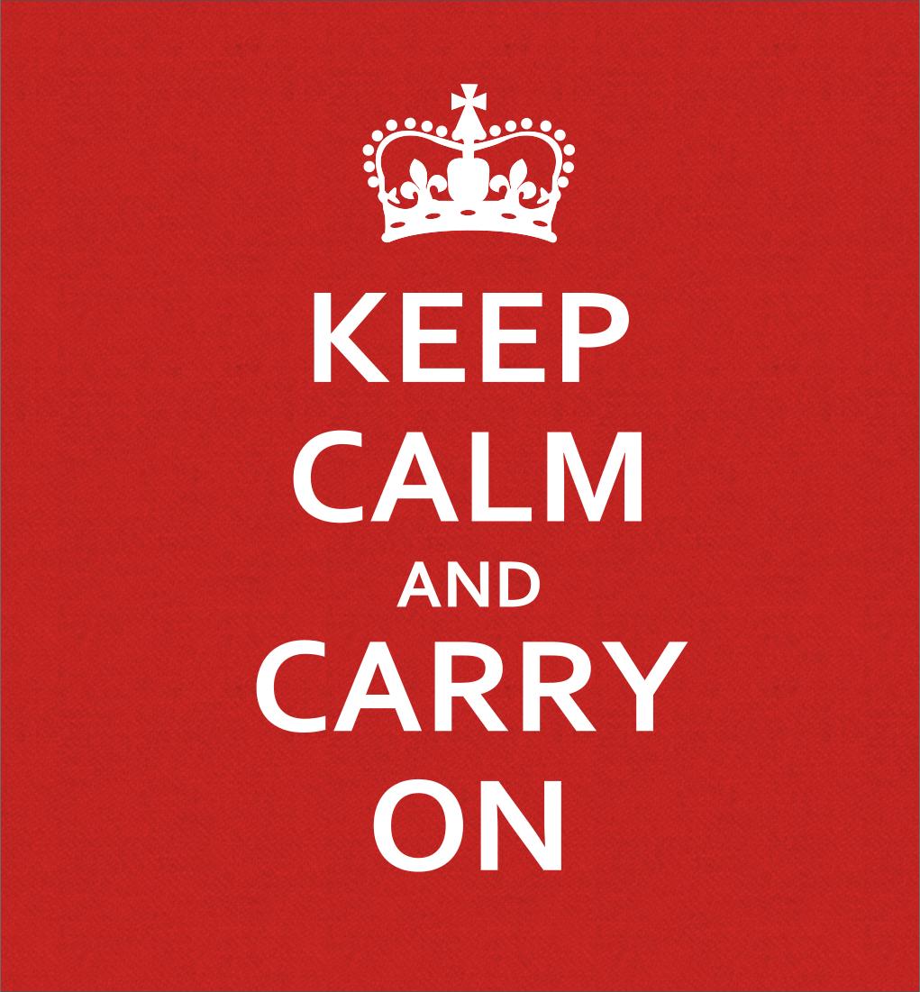 Keep Calm And Carry On - Quality T-shirt | eBay