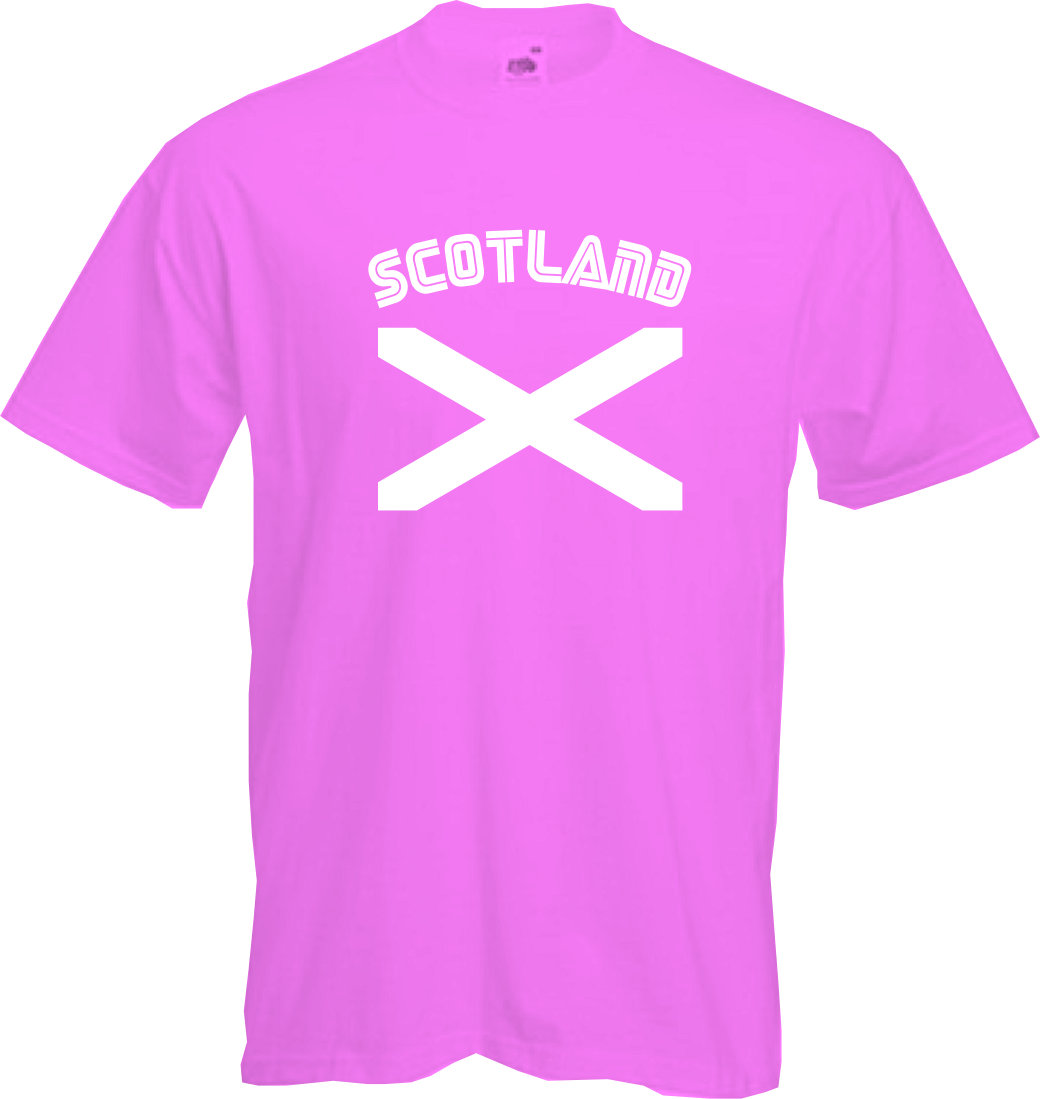 Premium Schottland T-Shirt – St. Andrew's Flagge, Patriotisch & Bequem (Fruit Of The Loom, Baumwollmix)