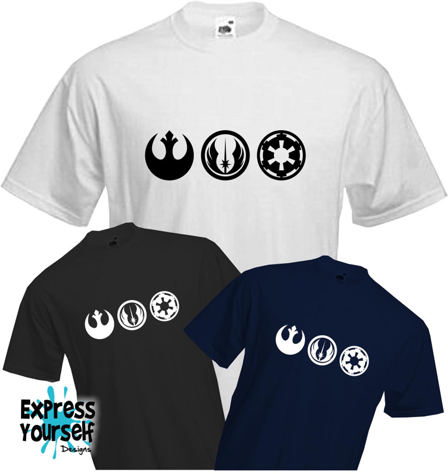 NEW Empire STAR WARS REBEL T Shirt Pin Logo Badge Jedi Force Awakens
