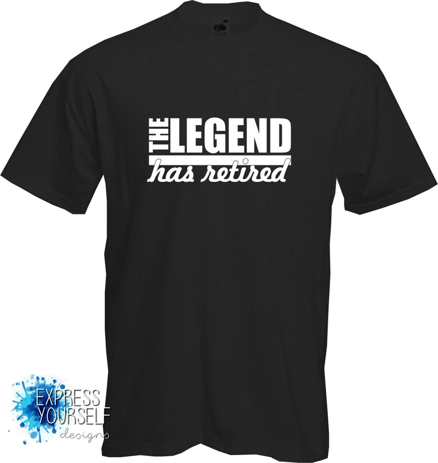 THE LEGEND HAS RETIRED - T Shirt, Retirement Present, Funny, Gift ...