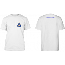 Ted Coningsby - Blue Sqn Badge (On White T Shirt)